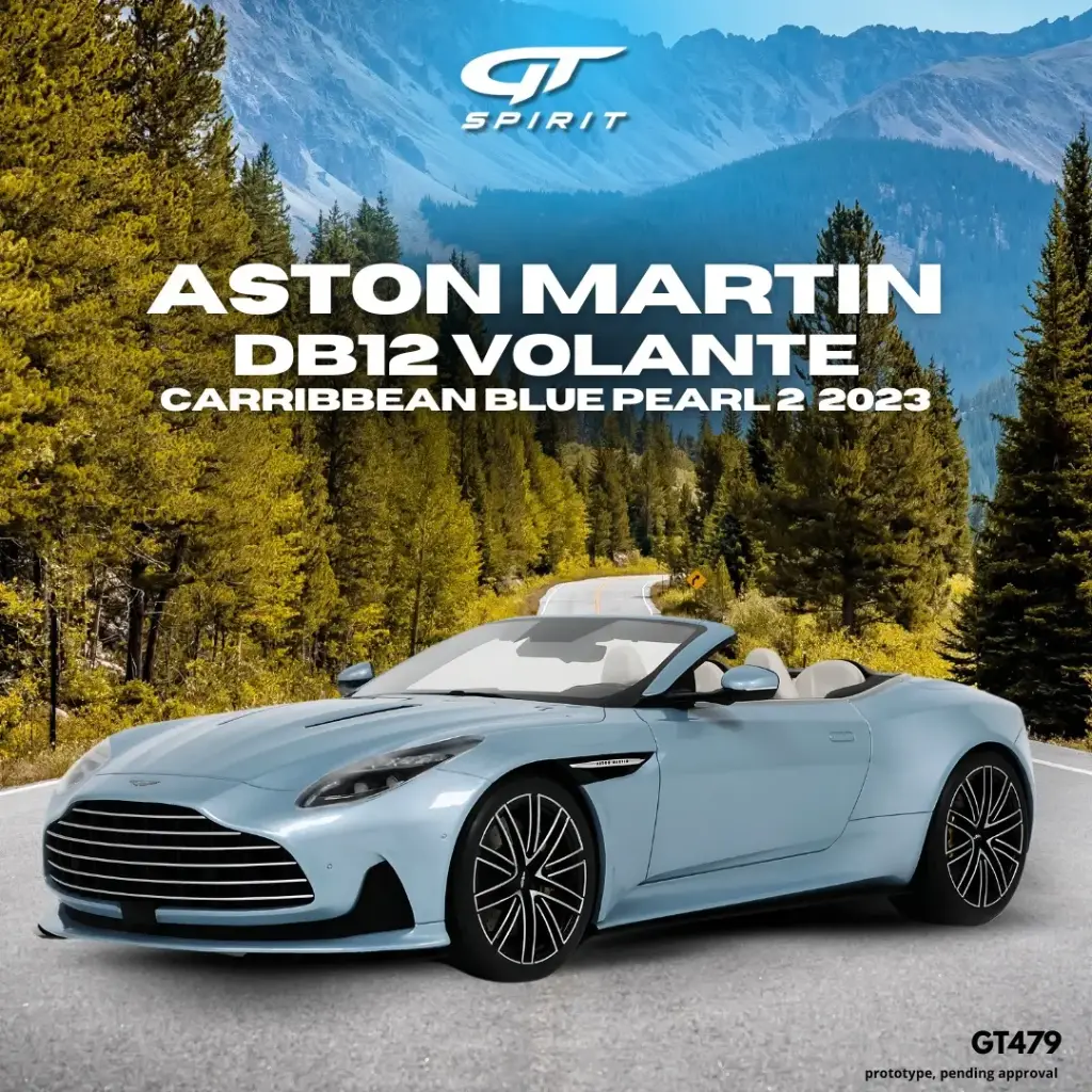 Aston Martin DB12 Volante Caribbean Blue - GT Spirit 1:18 (GT479)